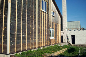 Напыление на стены - Эковата